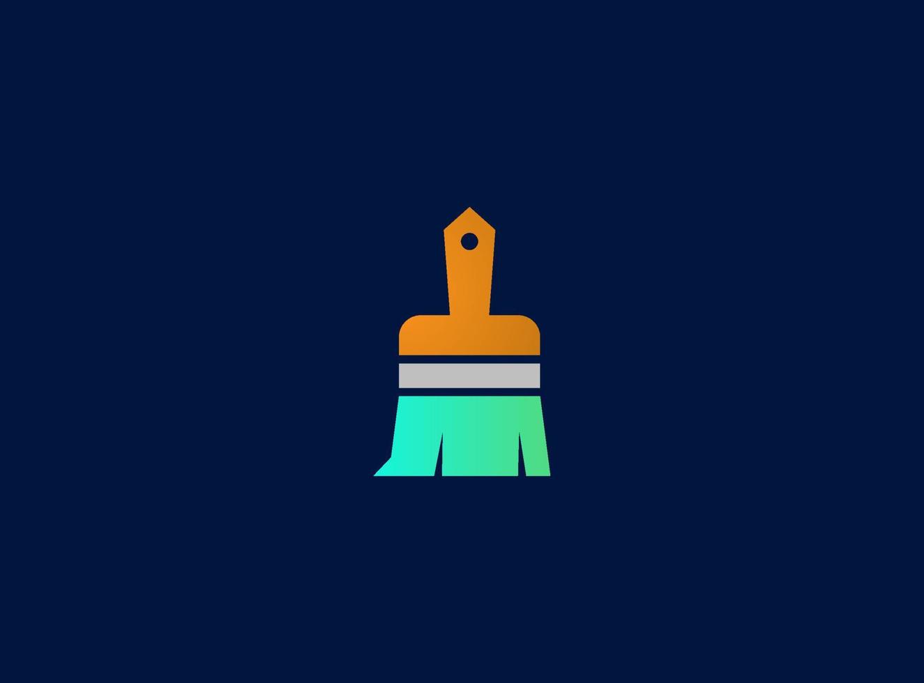semplice spazzola logo icona vettore