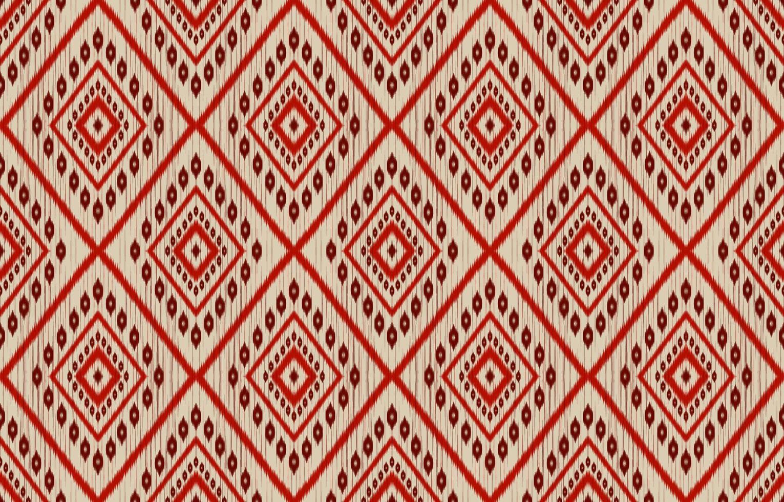 tessuto ikat arte. geometrico etnico senza soluzione di continuità modello nel tribale. indiano stile. vettore