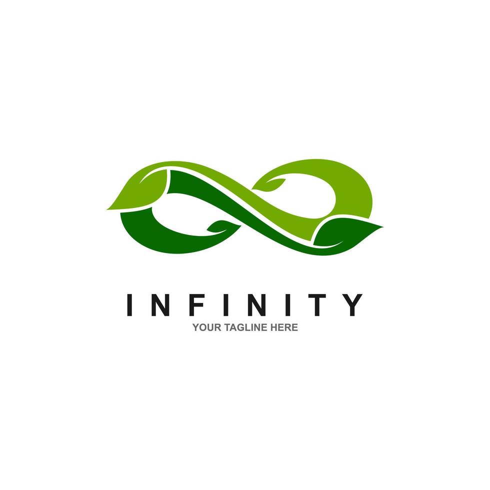 simbolo di infinito logo illimitato modello vettoriale di progettazione