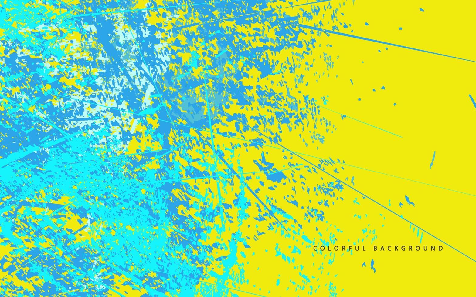 astratto grunge struttura blu e giallo colore sfondo vettore