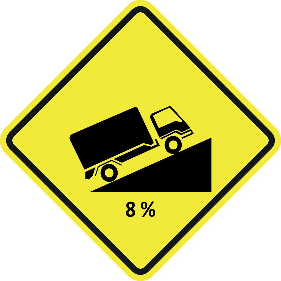 avvertimento traffico cartello vettore design