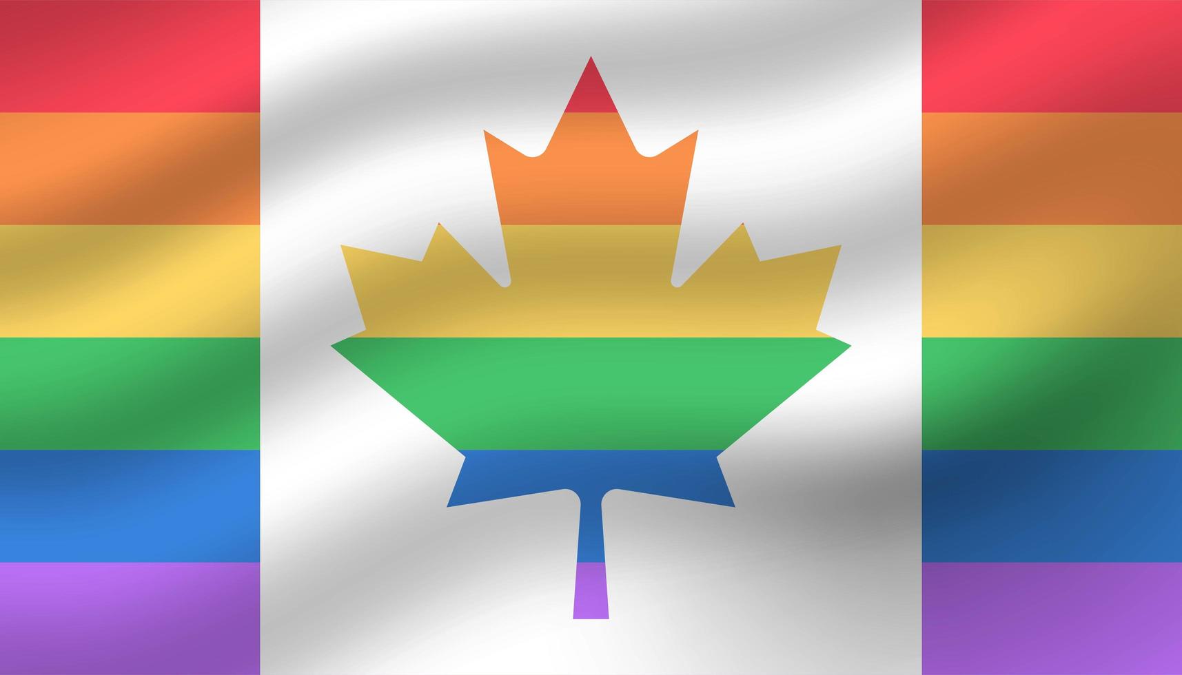 Bandiera del Canada Pride day background vettore