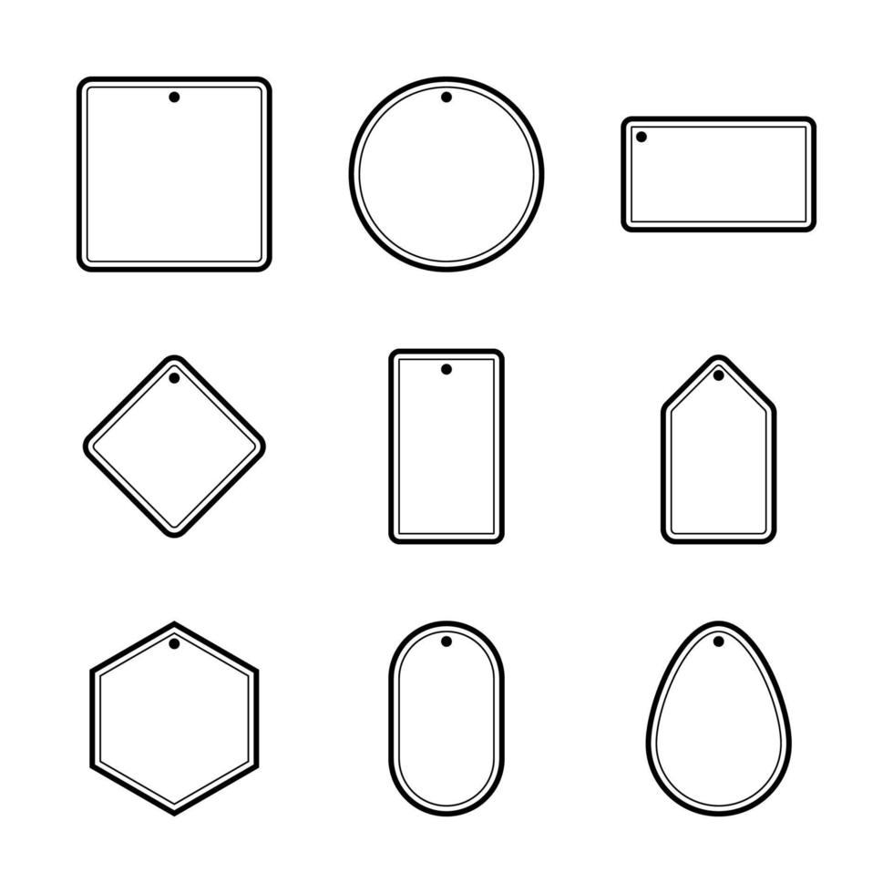 geometrico etichetta. telaio per Messaggio. vettore