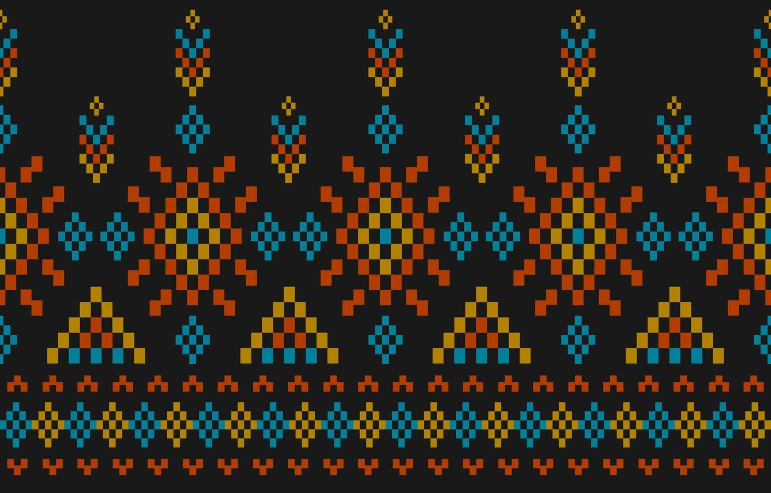 astratto etnico azteco stile. etnico geometrico senza soluzione di continuità modello nel tribale. confine ornamento Stampa. vettore