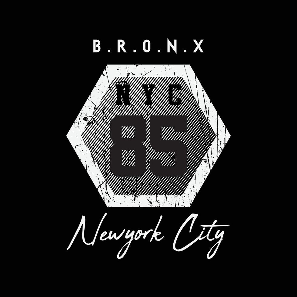 tipografia dell'illustrazione di new york brooklyn. perfetto per il design della maglietta vettore