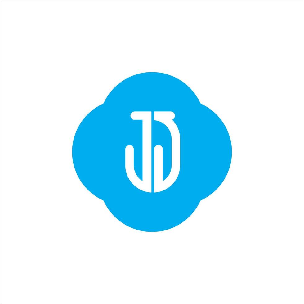 semplice moderno jj j monogramma logo vettore