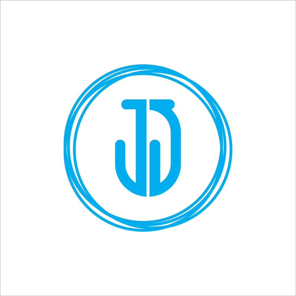 semplice moderno jj j monogramma logo vettore