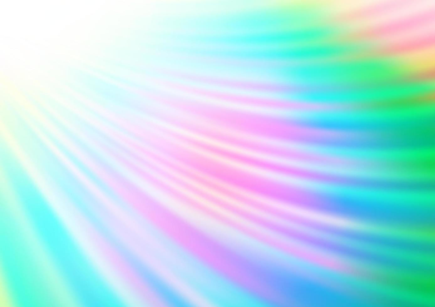 luce multicolore, motivo vettoriale arcobaleno con nastri piegati.