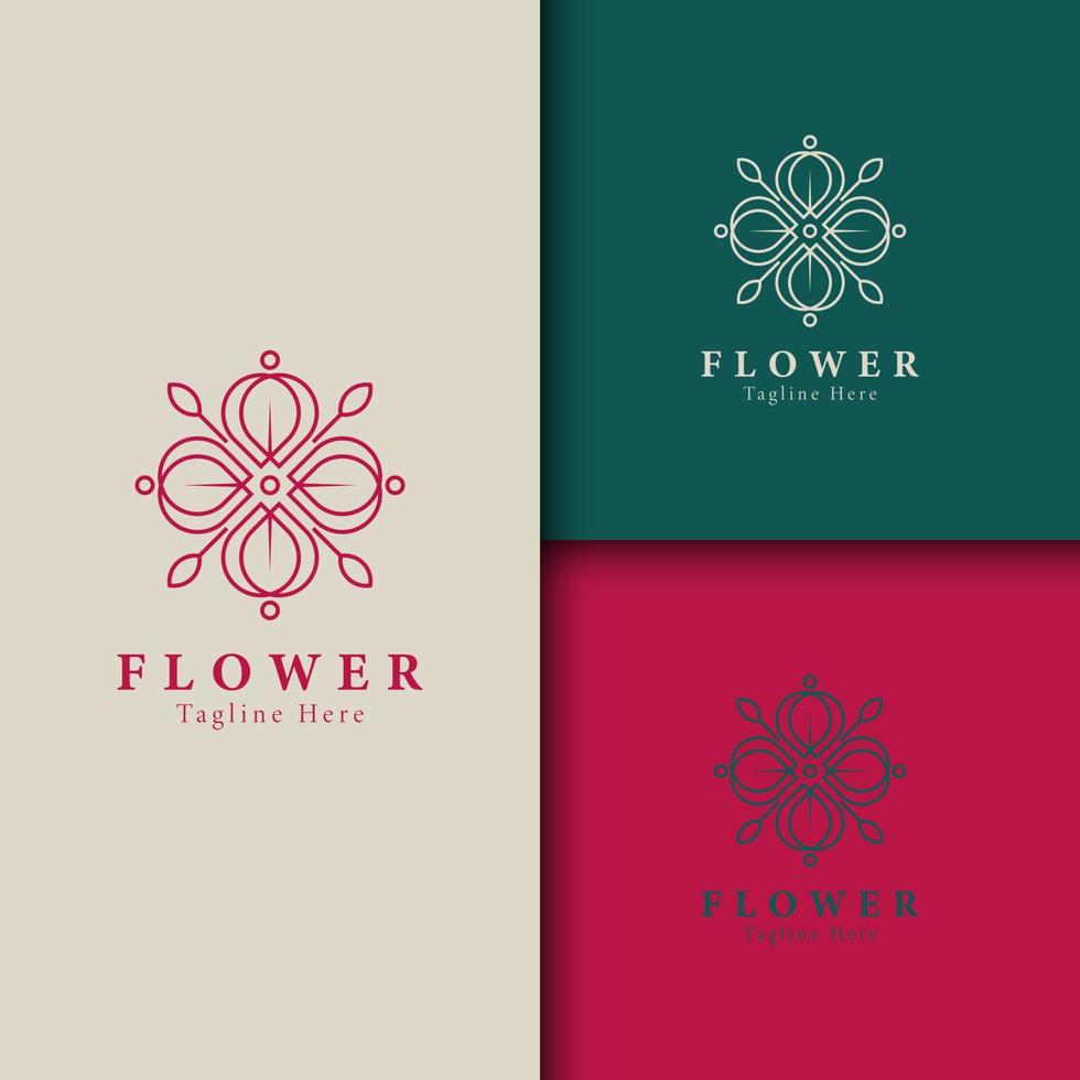 bellezza fiore, terme logo modello benessere design per Salute benessere attività commerciale vettore