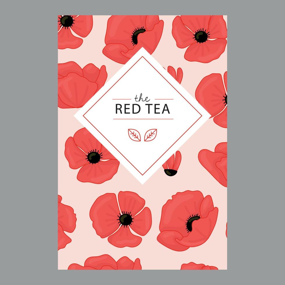 rosso tè illustrazione vettore