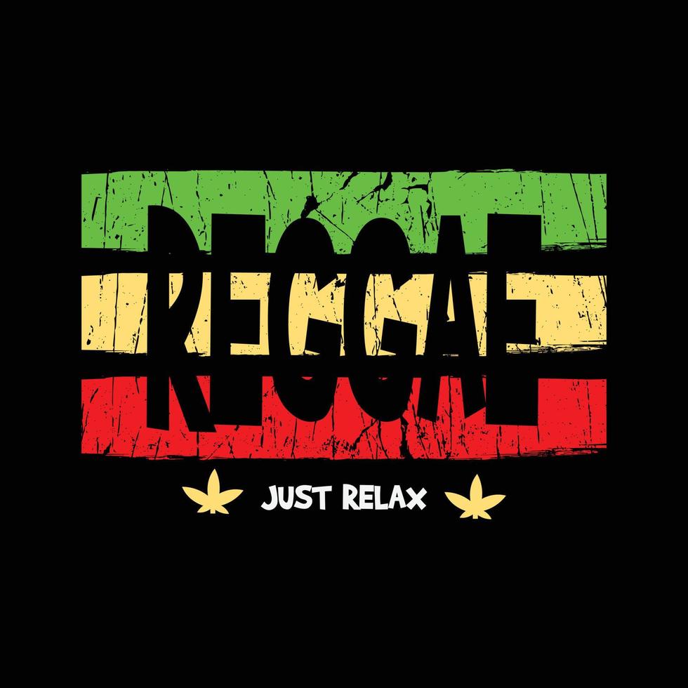 reggae maglietta e abbigliamento design vettore