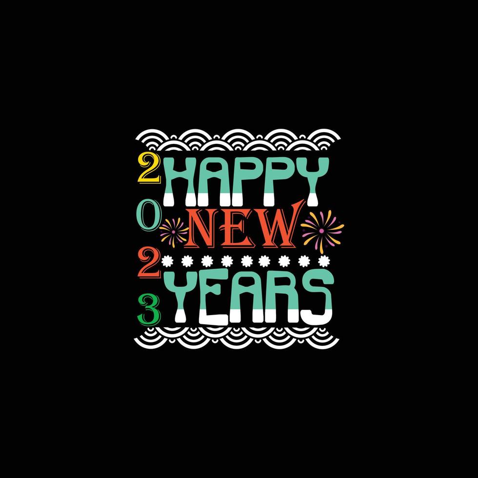 contento nuovo anno 2023. può essere Usato per contento nuovo anno maglietta moda disegno, nuovo anno tipografia disegno, gattino giurare abbigliamento, maglietta vettori, etichetta disegno, saluto carte, messaggi, e tazze vettore