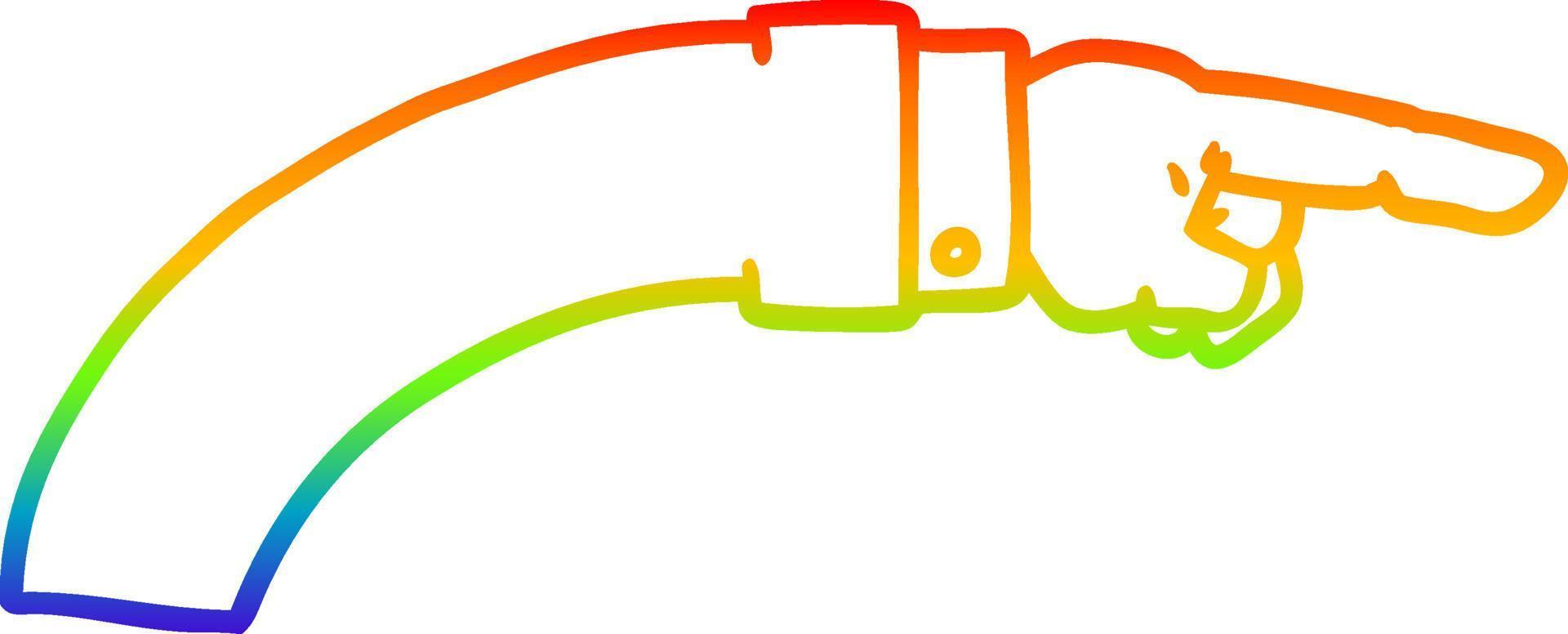 arcobaleno pendenza linea disegno cartone animato attività commerciale braccio puntamento vettore