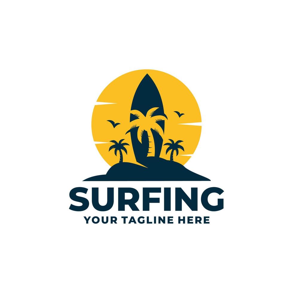 vettore logo surf