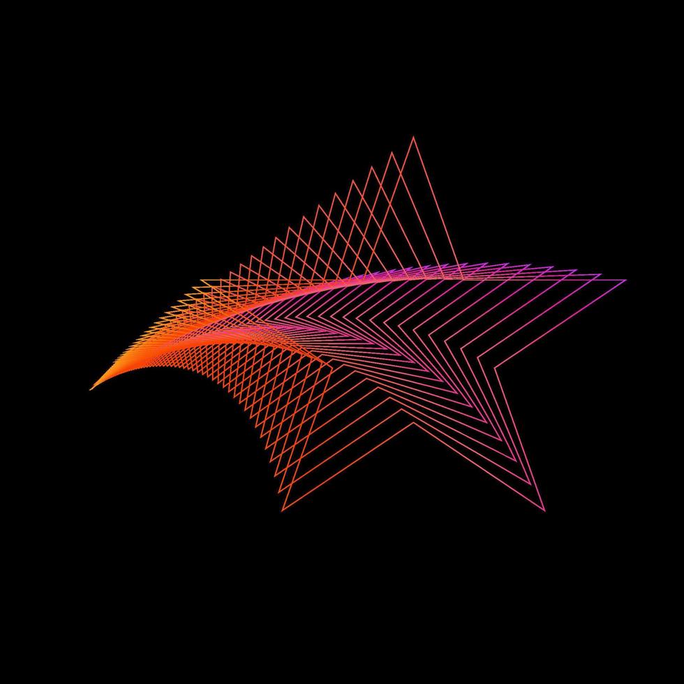 astratto geometrico colorato pendenza simbolico icona modello vettore