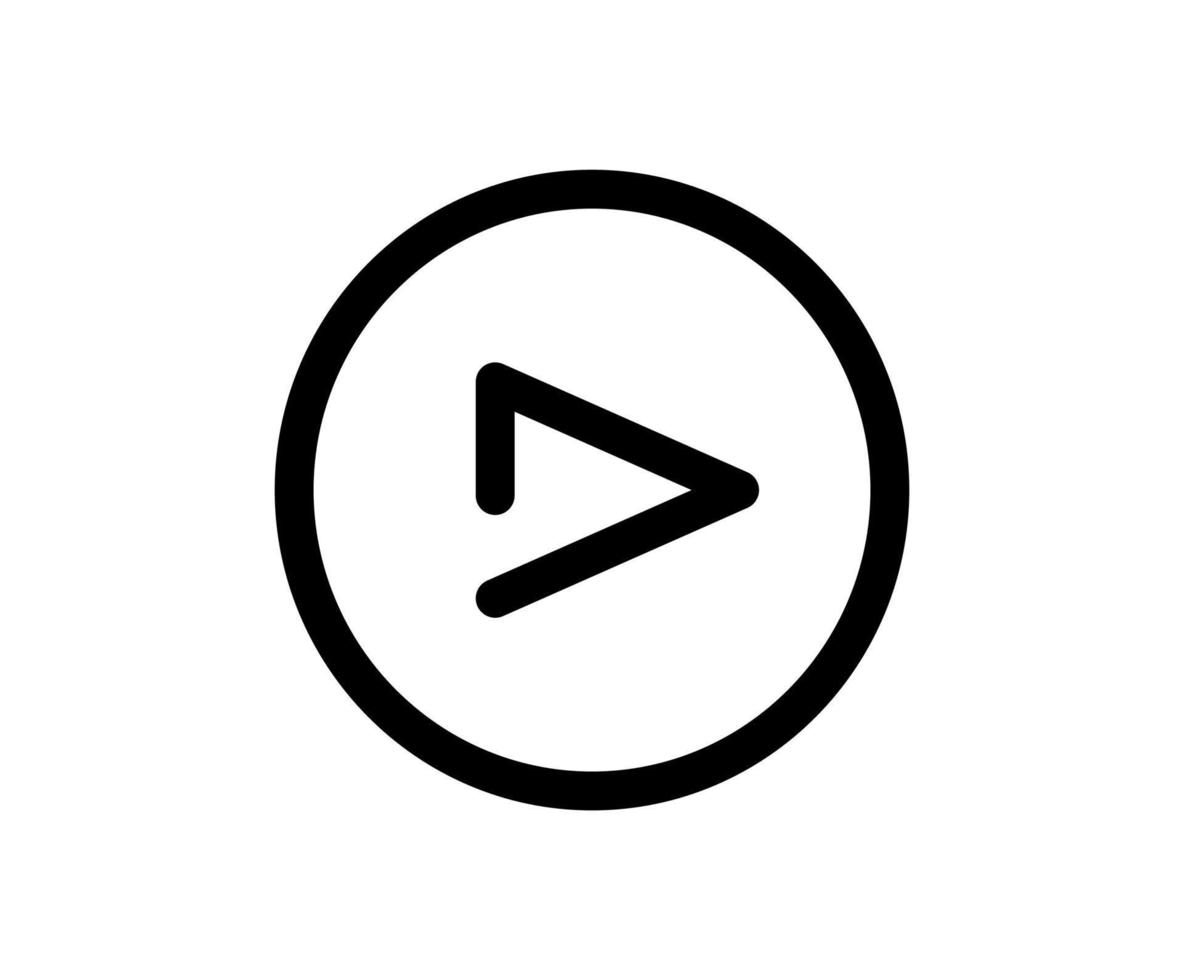 giocare vettore logo icona nel di moda piatto stile isolato su bianca sfondo. illustrazione media piatto cartello simbolo per applicazioni e siti web