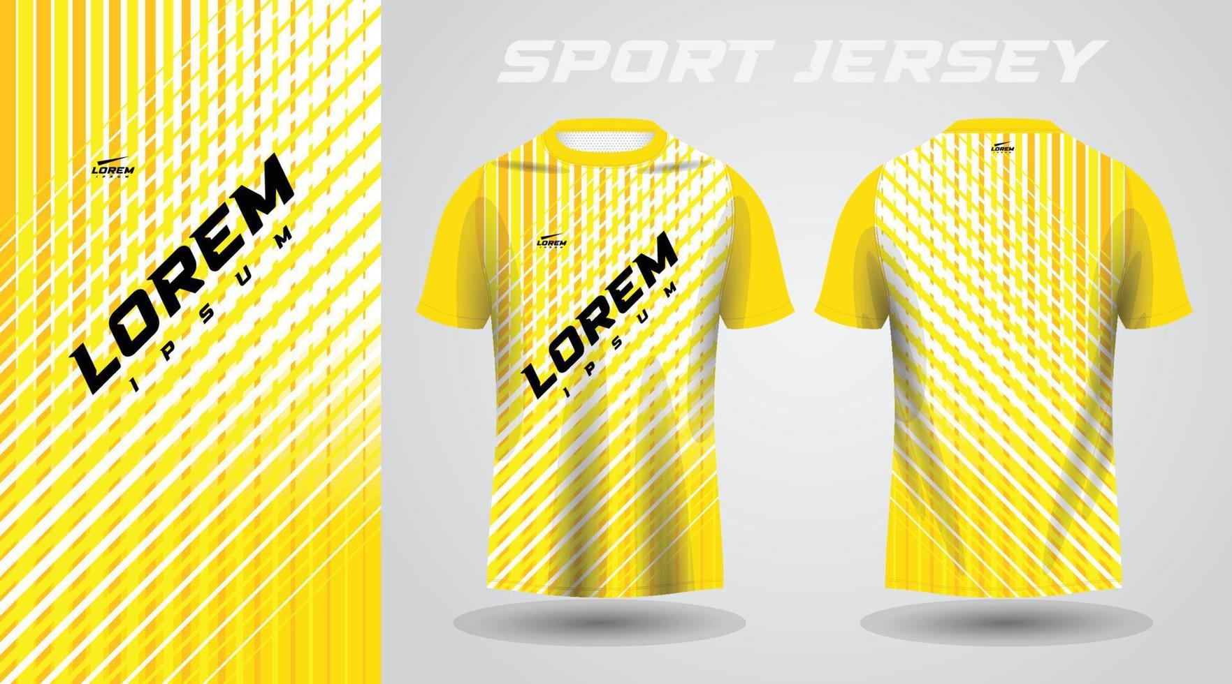 maglia gialla sport jersey design vettore