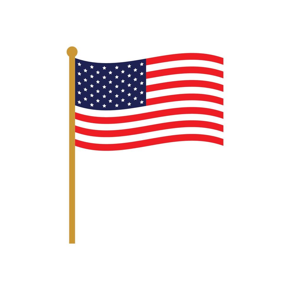 americano bandiera icona vettore design modello