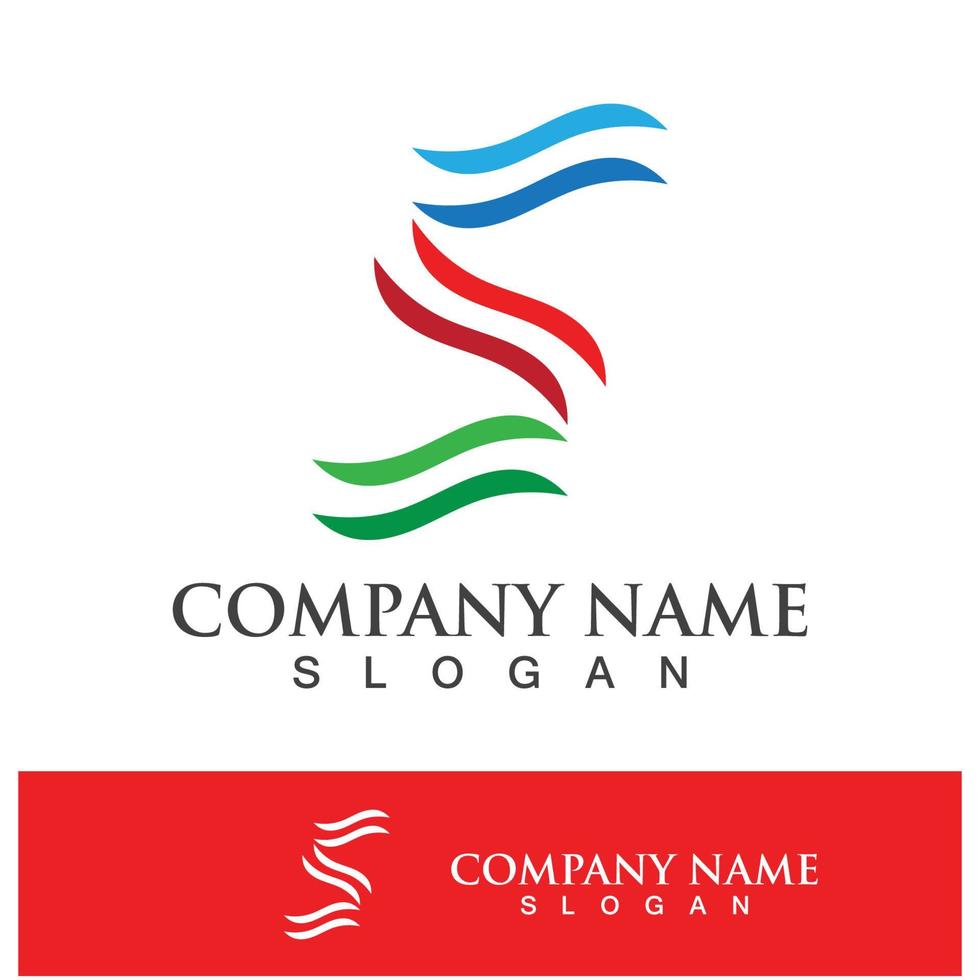 vettore di progettazione del logo della lettera s aziendale aziendale
