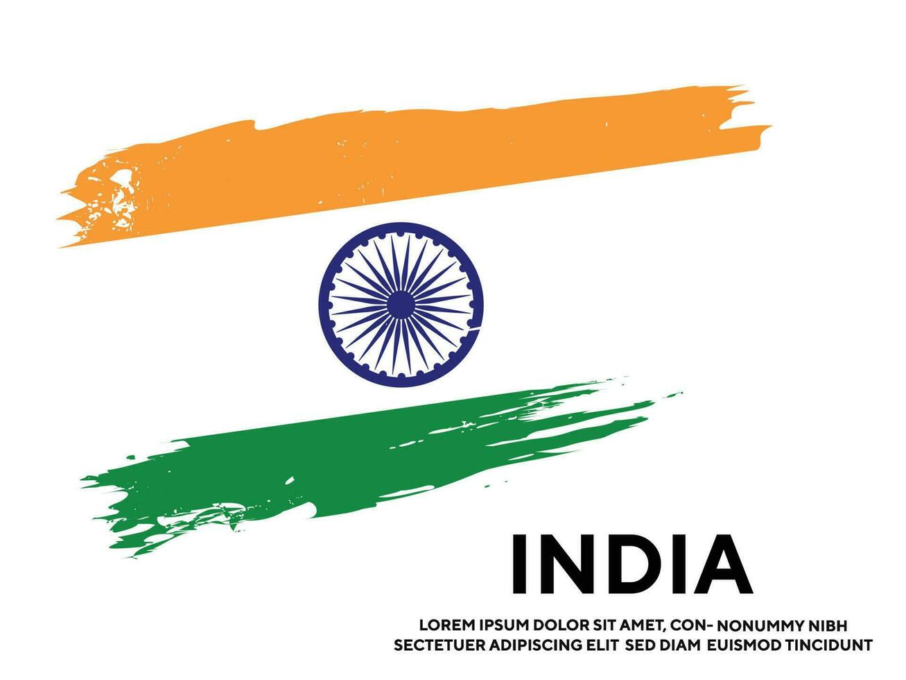 professionale grunge struttura India bandiera design vettore