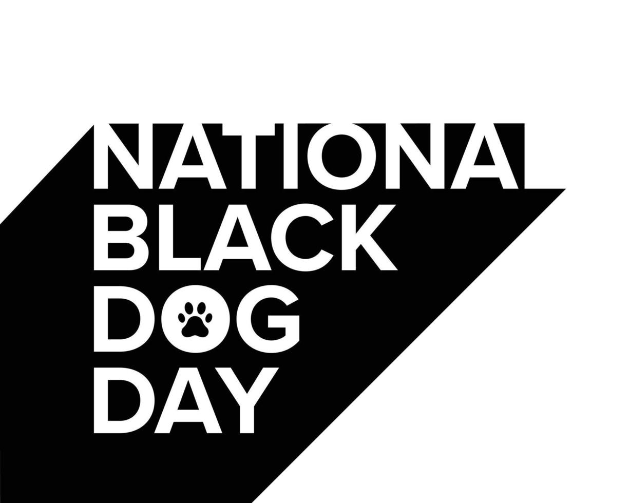 1 ott nazionale nero cane giorno vettore