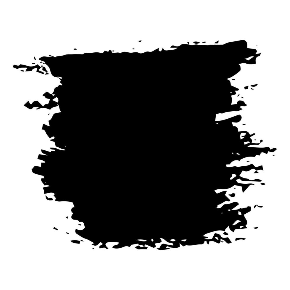 vernice nera, tratti di pennarello, pennelli, linee, rugosità. elementi decorativi neri per il design di banner, scatole, cornici. illustrazione vettoriale