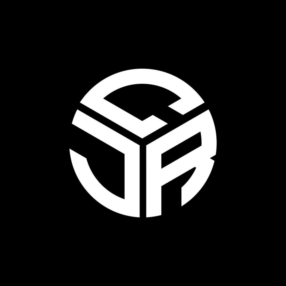 cjr lettera logo design su sfondo nero. cjr creative iniziali lettera logo concept. disegno della lettera cjr. vettore