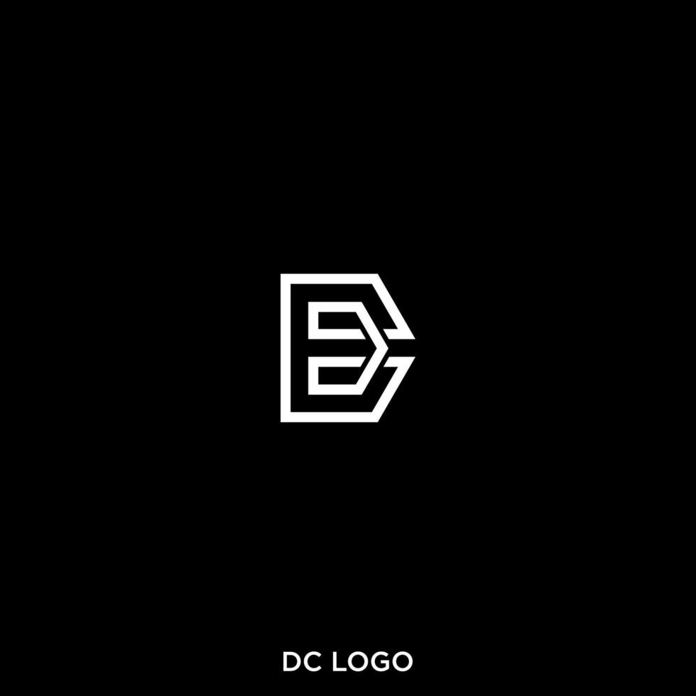 dc, dd, o ddc iniziale logo vettore