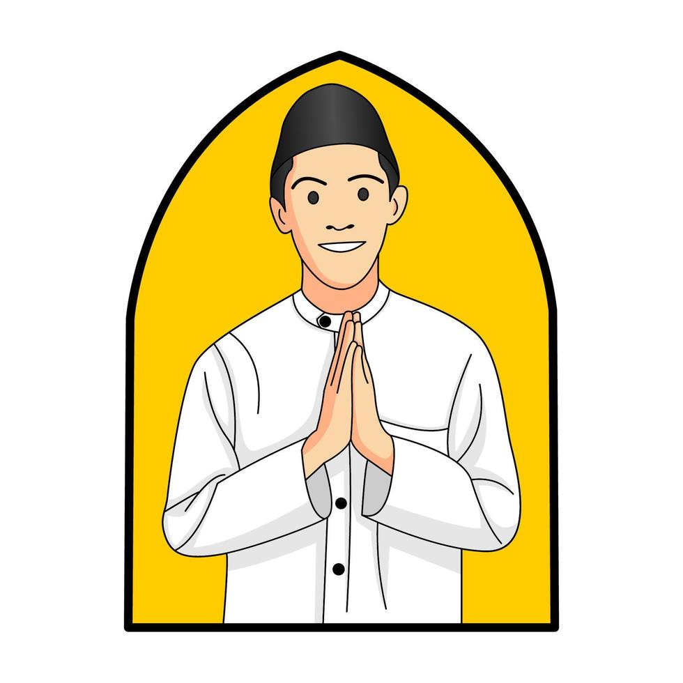personaggio dell'illustrazione ramadan islamico vettore