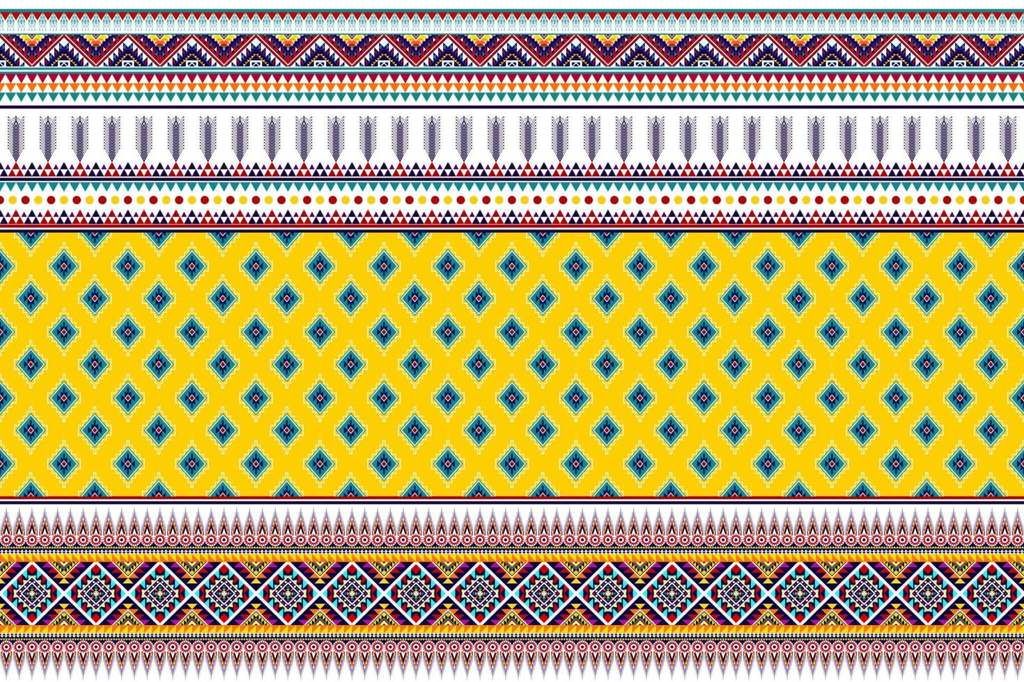 ikat etnico modello senza cuciture design astratto geometrico tessuto azteco tappeto ornamento chevron decorazione tessile carta da parati. tribale tacchino africano indiano americano tradizionale ricamo vettore