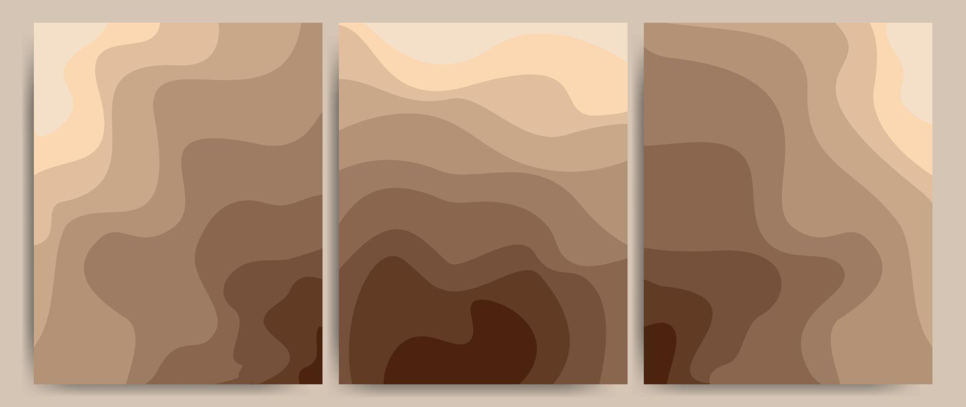 banner astratto arte sfondo sabbia sulla spiaggia, sulla costa o nel deserto con barchan e dune di colore beige. struttura della sabbia della carta del modello con le linee ondulate del modello. ottimo per copertine, stampe su tessuto. Illustrazione vettoriale. vettore