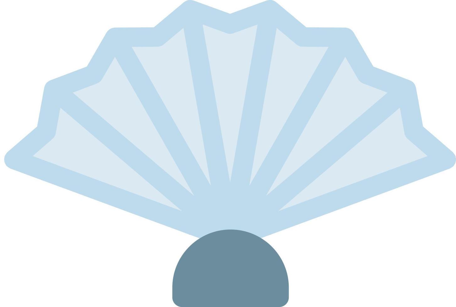 illustrazione vettoriale del ventaglio a mano su uno sfondo. simboli di qualità premium. icone vettoriali per il concetto e la progettazione grafica.