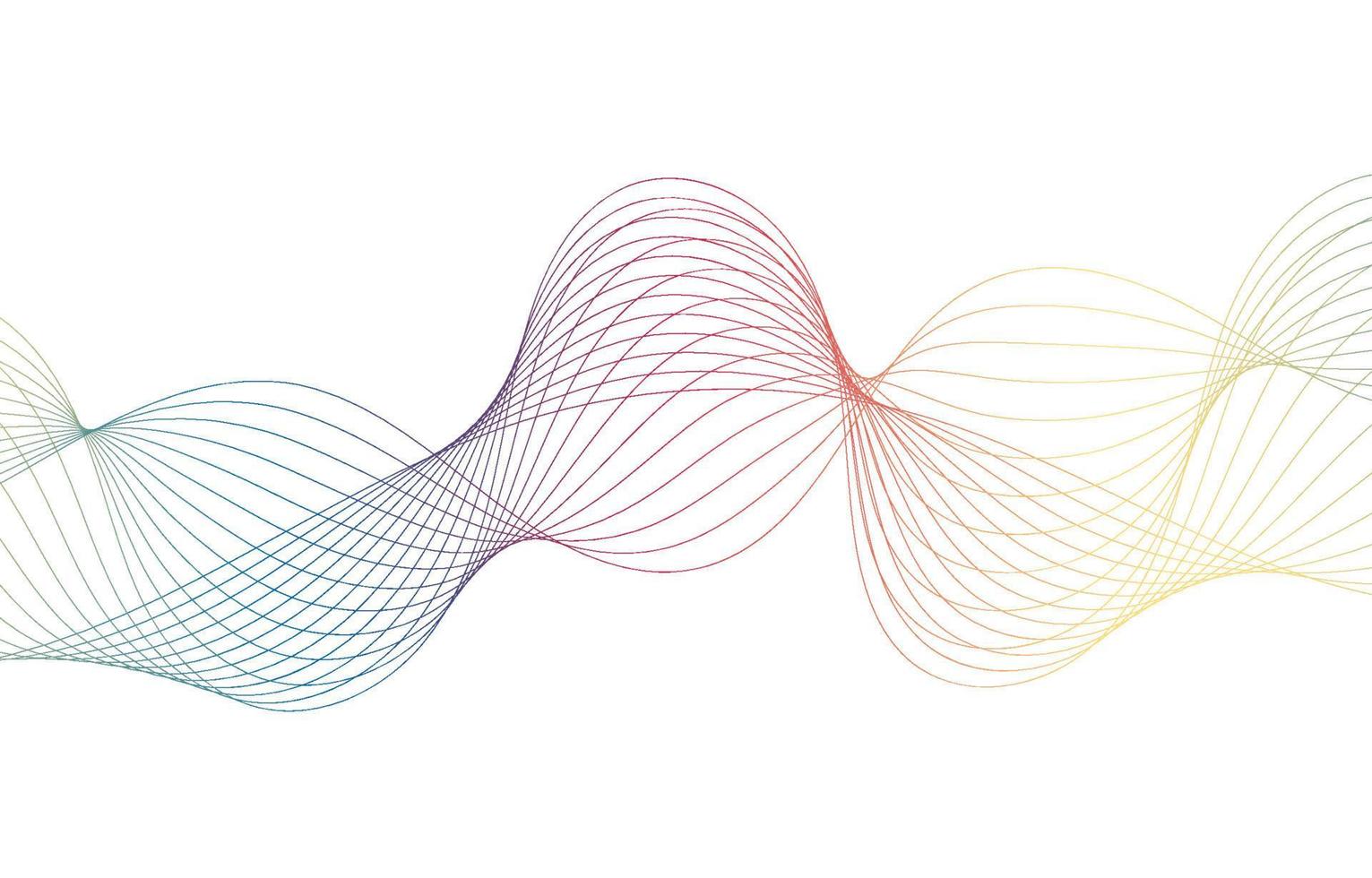 sfondo astratto della linea dell'onda sonora vettore