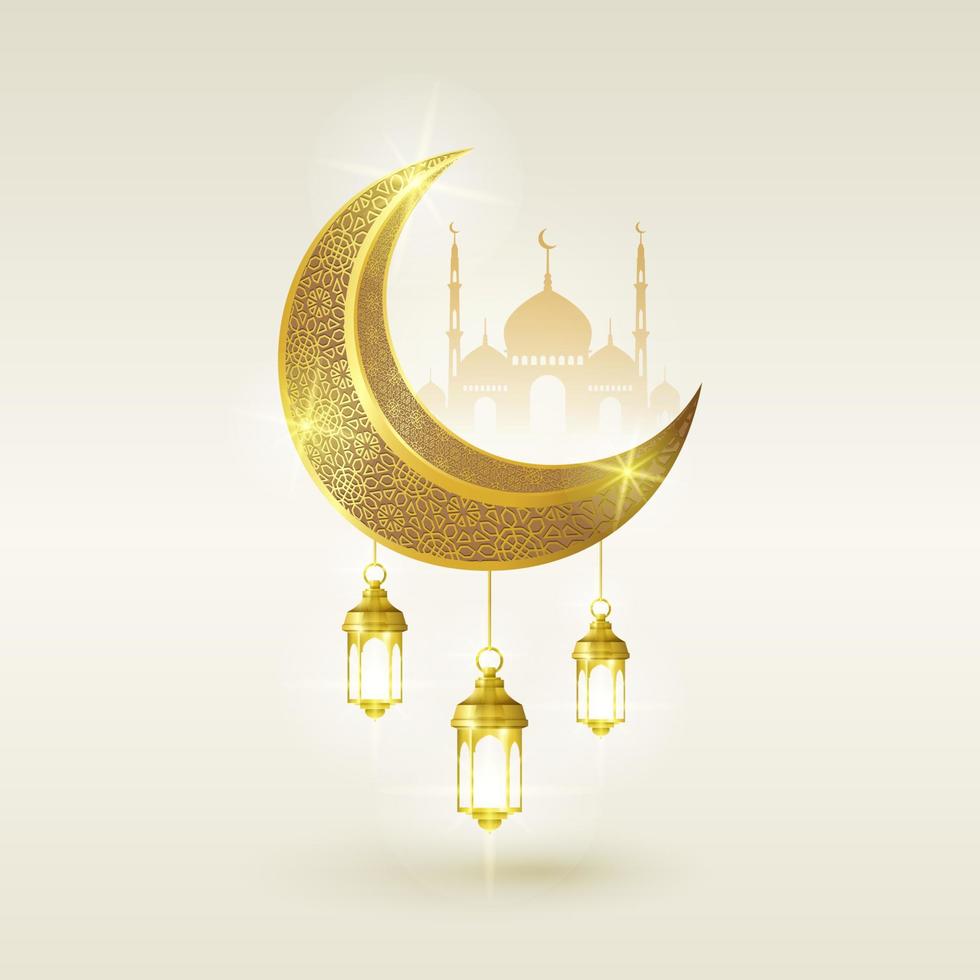 eid mubarak biglietto di auguri islamico, poster, banner design, illustrazione vettoriale