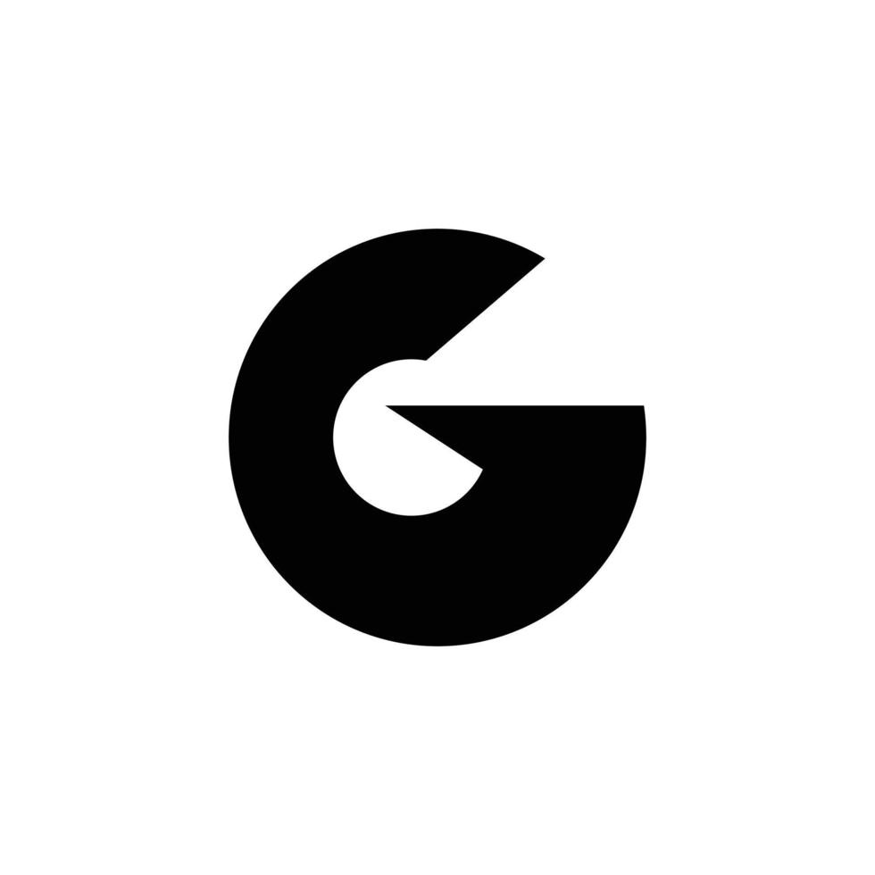 design moderno del logo della lettera g del monogramma vettore