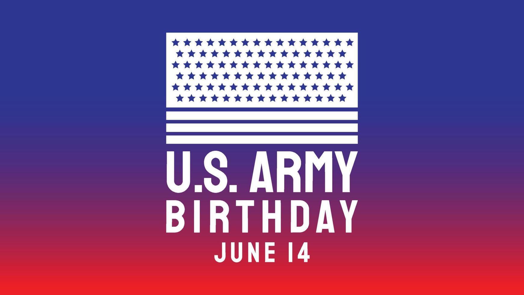 l'immagine vettoriale di compleanno dell'esercito americano per il concetto di vacanza.