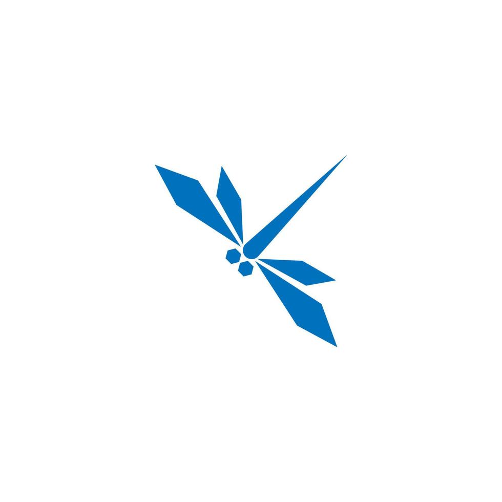 libellula icona logo design vettore