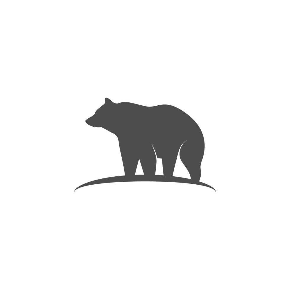 orso icona logo design illustrazione vettore