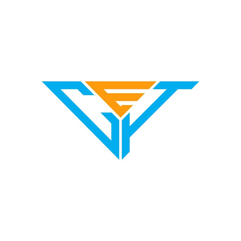 cei lettera logo creativo design con vettore grafico, cei semplice e moderno logo nel triangolo forma.