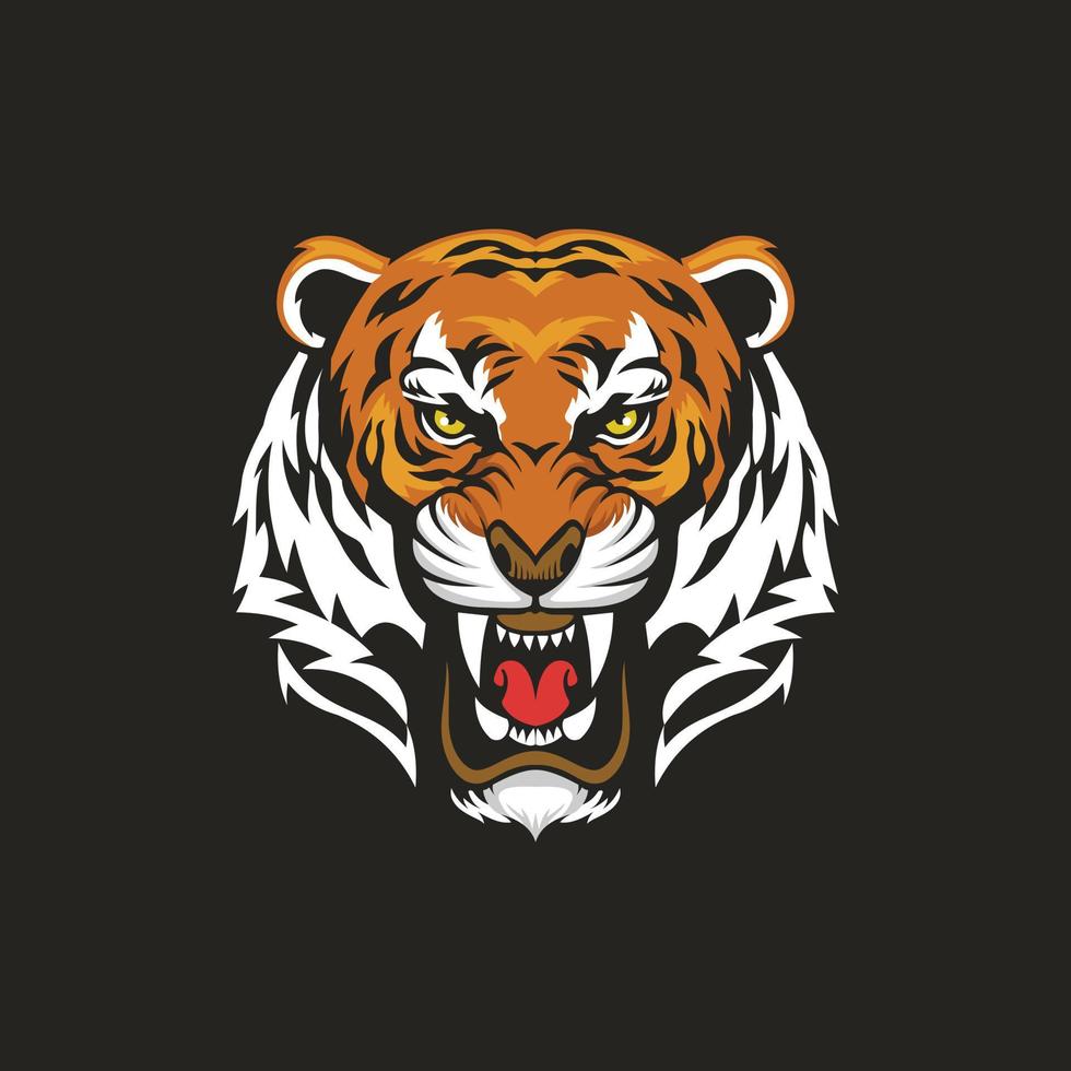 tigre animale illustrazione creativo logo vettore