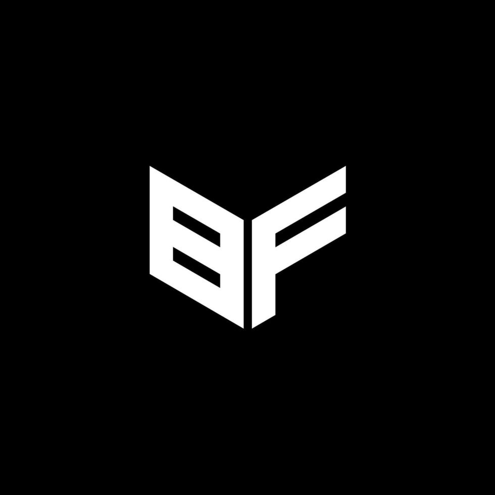 bf lettera logo design con nero sfondo nel illustratore. vettore logo, calligrafia disegni per logo, manifesto, invito, eccetera.
