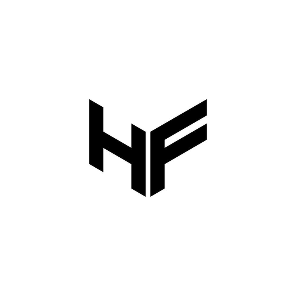HF lettera logo design con bianca sfondo nel illustratore. vettore logo, calligrafia disegni per logo, manifesto, invito, eccetera.