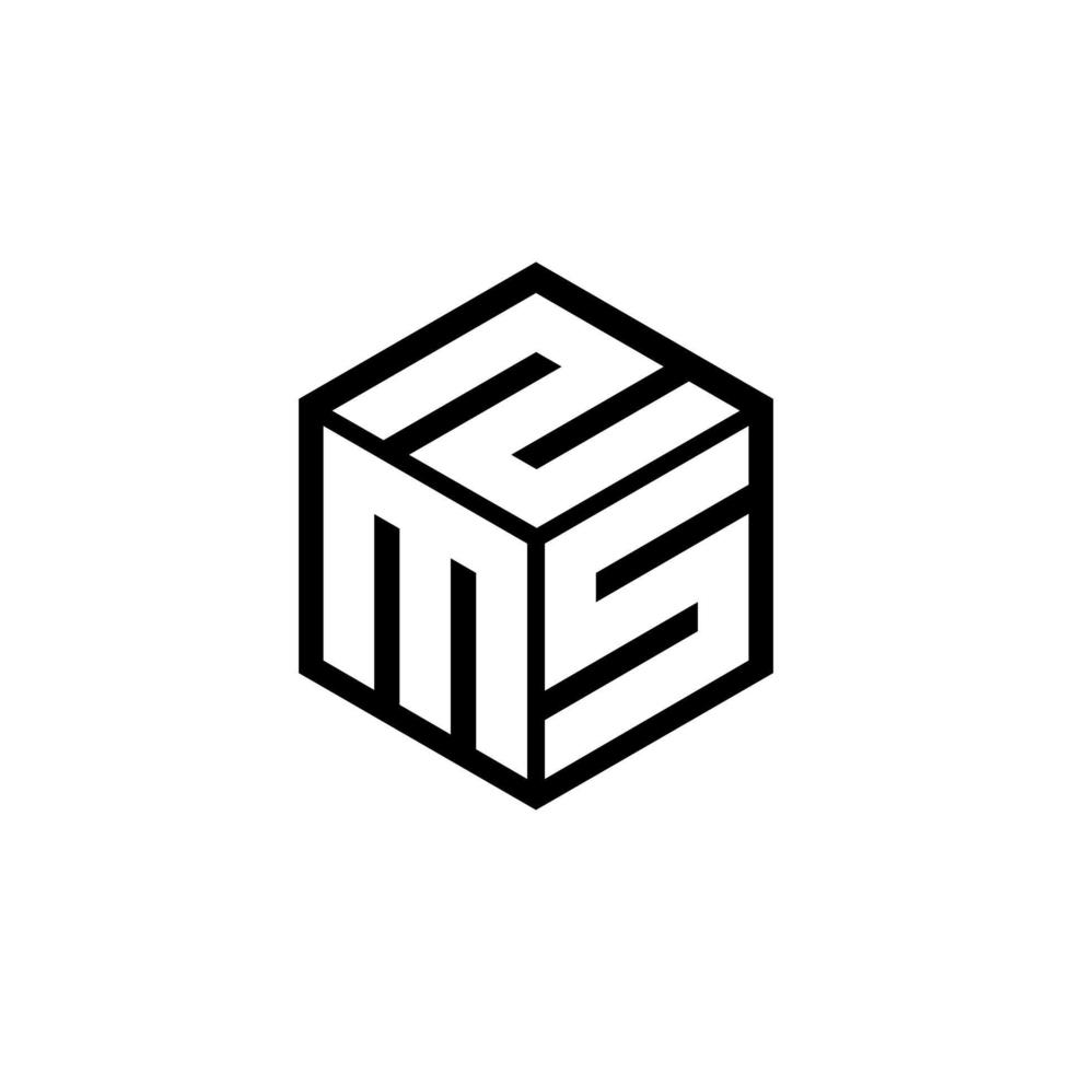 msz lettera logo design con bianca sfondo nel illustratore, vettore logo moderno alfabeto font sovrapposizione stile. calligrafia disegni per logo, manifesto, invito, eccetera.