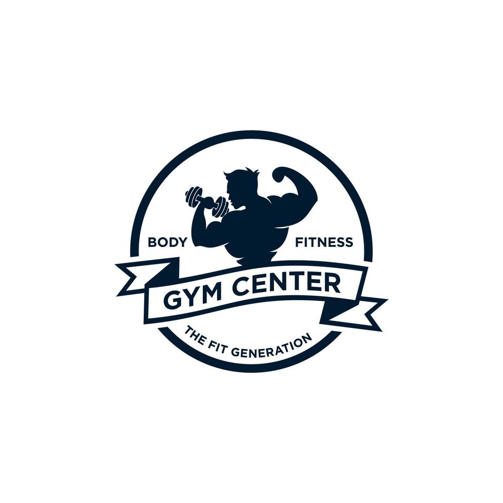 fitness logo design modello Salute o Palestra vettore Immagine