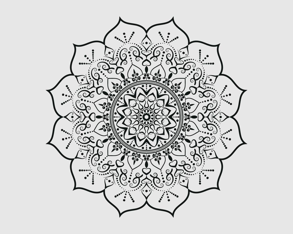 lusso ornamentale mandala design sfondo decorazione vettore