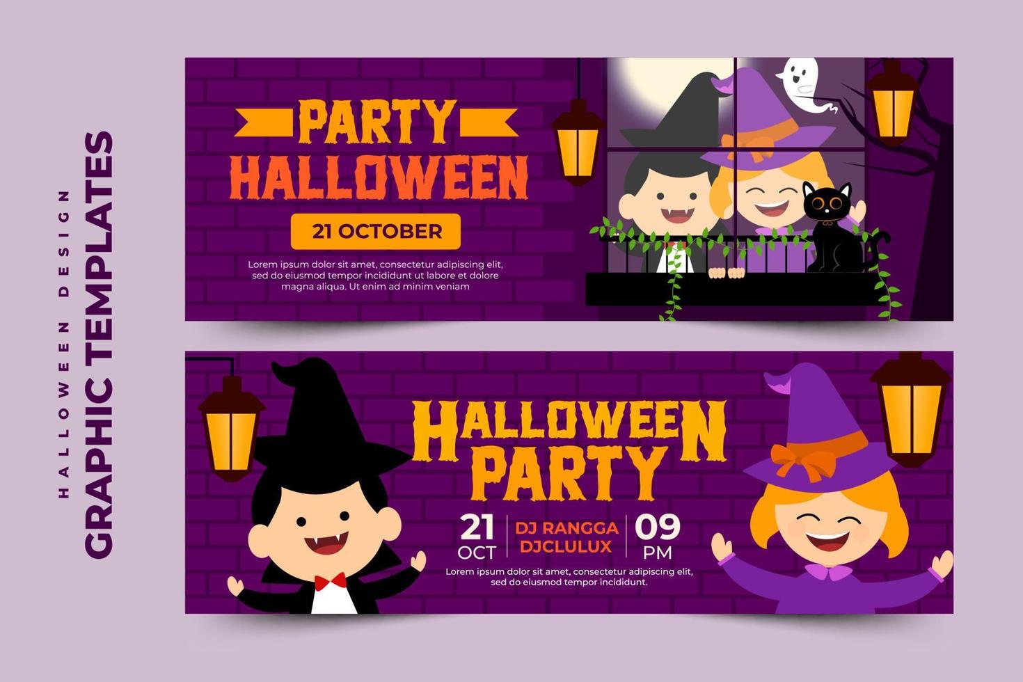 semplice e elegante Halloween grafico design modello quello è facile per personalizzare vettore