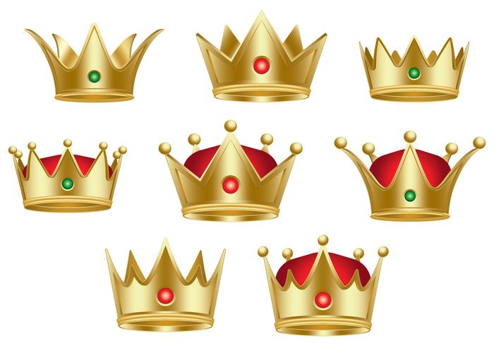 Collezione Classic Queen Crown vettore