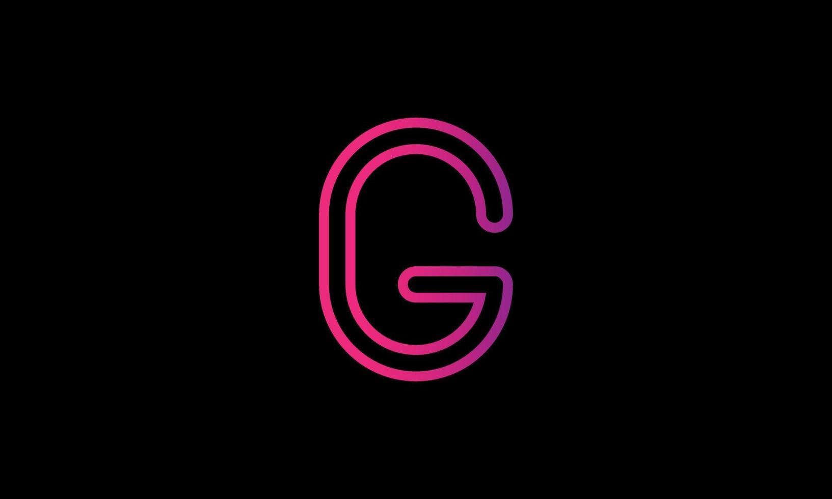 lettera g logo design. iniziale g lettera logo design. g logo vettore icona design. g semplice logo design gratuito vettore modello.