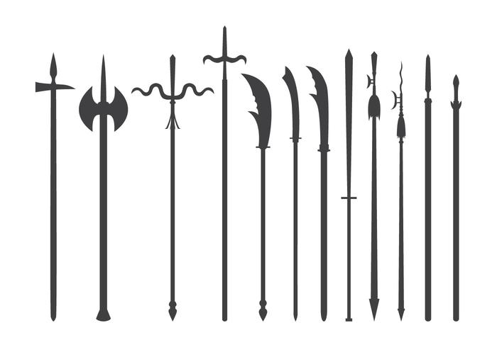 Pike e Long Range Melee Weapon Vector