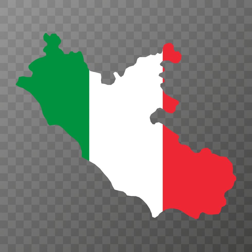 lazio carta geografica. regione di Italia. vettore illustrazione.